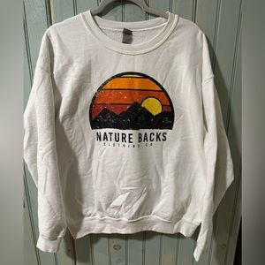 Nature Back crewneck sweatshirt !